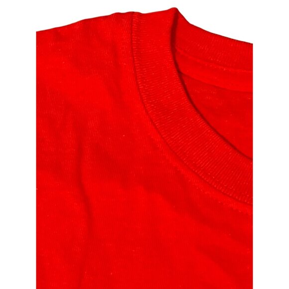 Gildan Red Adult T-Shirt 100% Cotton Pre-Shrunk Size L New With Tags - Picture 2 of 4